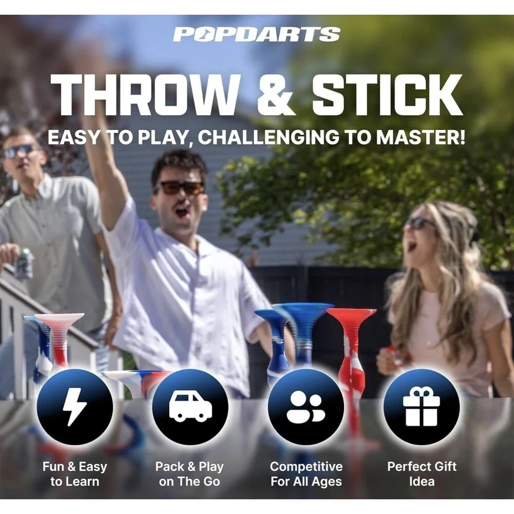 Popdarts Pro Pack Game Set Wigglenobber Target Marker Indoor Outdoor Fun Family